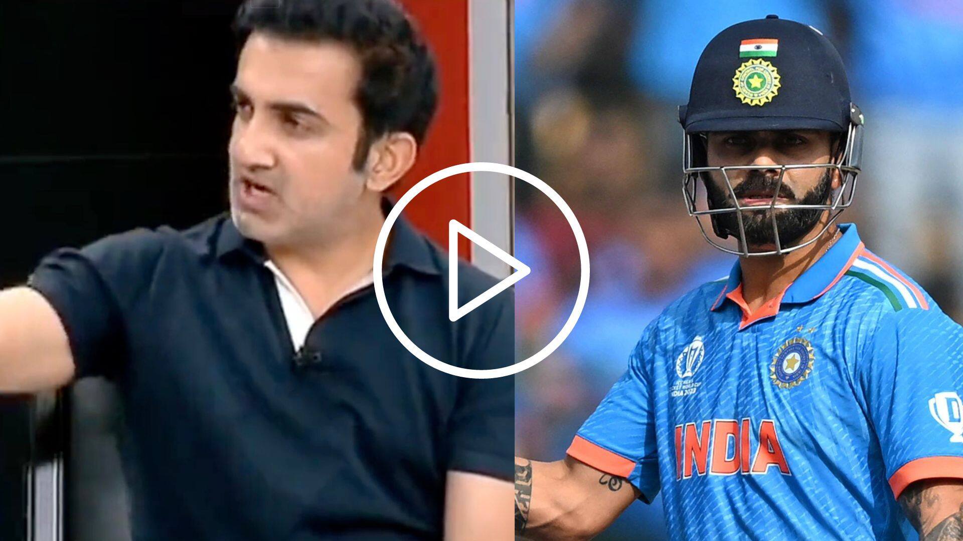 [Watch] Gautam Gambhir Criticises World Cup Broadcasters, Takes a Dig at Virat Kohli's Overemphasis